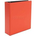 Universal Universal Suede Finish Vinyl Round Ring Binder, 3" Capacity, Red UNV30409***